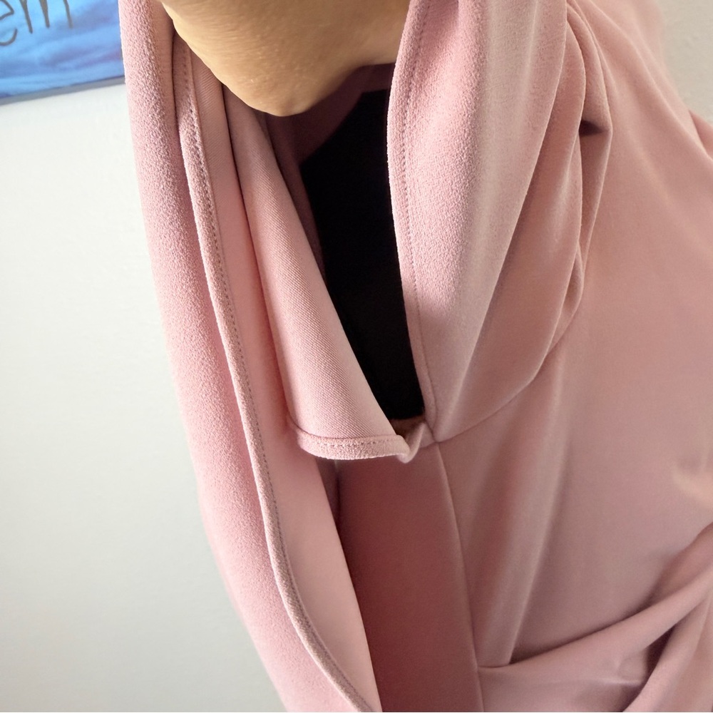 NWT! Draped Women's Rose Colored Dress - Picture 5 of 10
